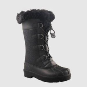 Cat & Jack Girls' Sparkly Black Constance Boot